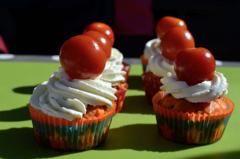 cupcakes tomates basilics